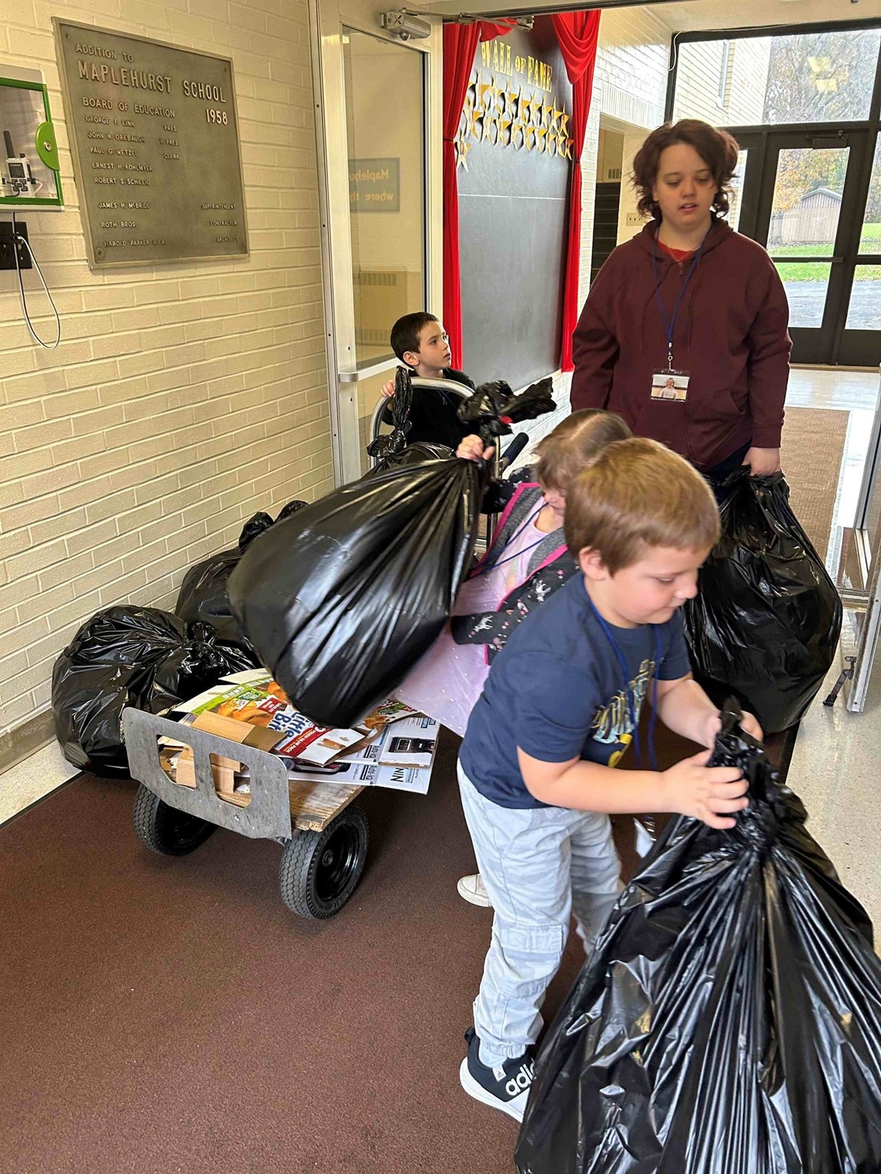 Recycling at Maplehurst is so much fun.