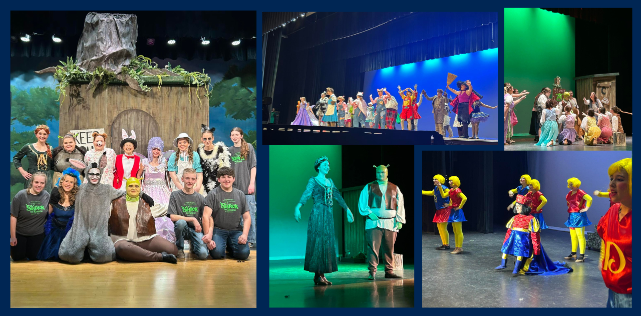 Shrek the Musical collage photos
